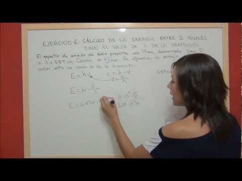 Química práctica. Ejercicio 6 Estructura atómica
