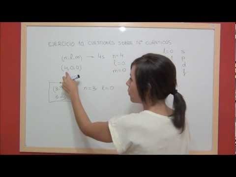 Química práctica. Ejercicio 10 Estructura atómica