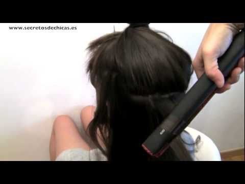 Ondas o rizos con plancha