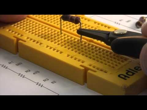 Montaje de circuito resistivo serie