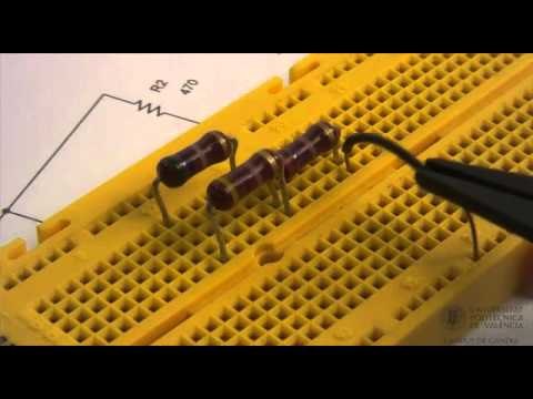 Montaje de circuito resistivo mixto