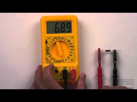 Multímetro digital. Medida de resistencias