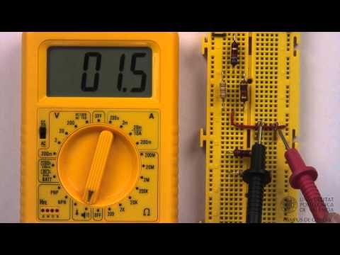Multímetro digital. Comprobación de continuidad