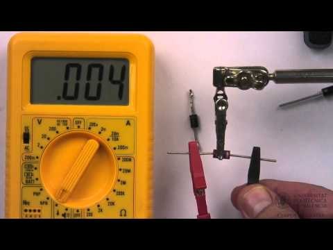 Multímetro digital. Comprobación de diodos