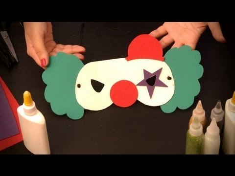 Como hacer un antifaz de payaso