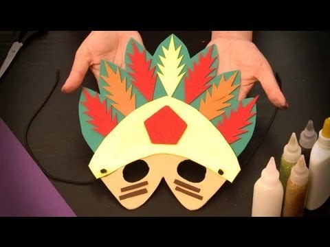 Como hacer un antifaz de cacique indio
