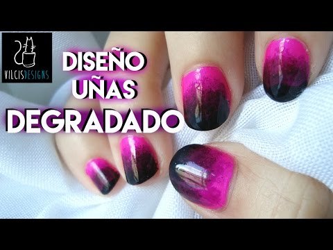 Uñas pintadas con efecto degradado