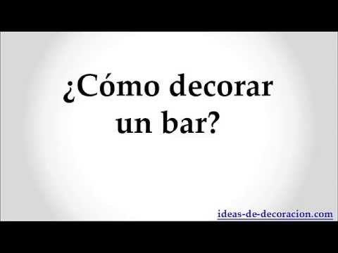 Como decorar un bar