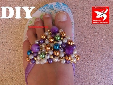 Decora tus sandalias de playa