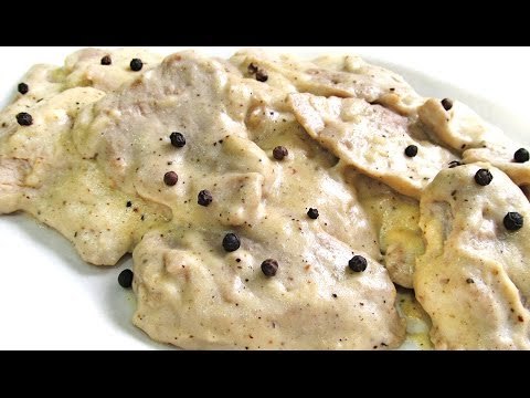 Solomillo de cerdo con salsa de pimienta