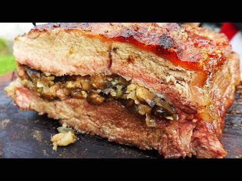 Bife de chorizo relleno