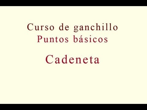 Curso de ganchillo. Parte 17
