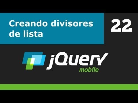 Curso jQuery Mobile. Parte 22