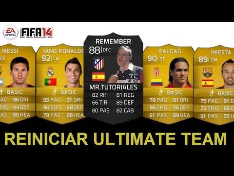 Fifa 2014. Como reiniciar un Ultimate Team