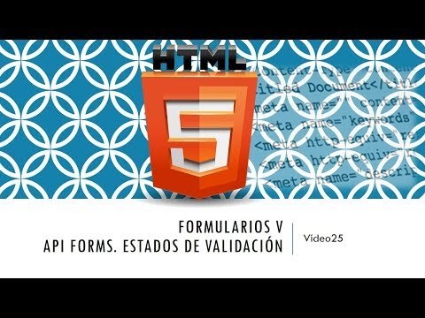 Curso de HTML 5. Parte 25