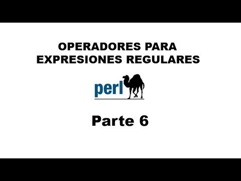 Perl tutorial. Parte 6