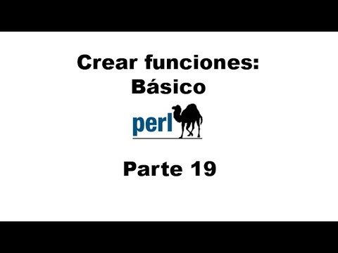 Perl tutorial. Parte 19
