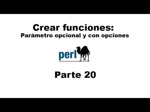 Perl tutorial. Parte 20