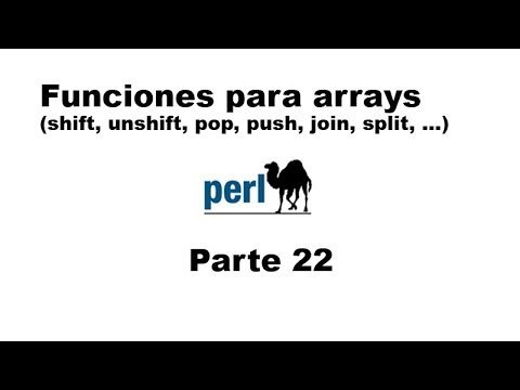 Perl tutorial. Parte 22