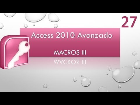 Curso Access 2010 Avanzado. Parte 27