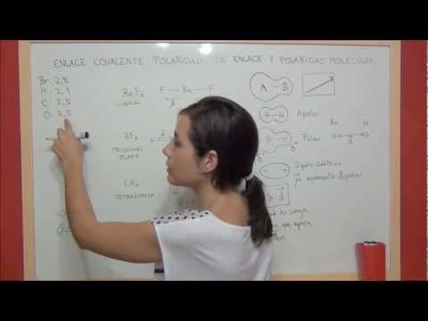 Polaridad del enlace covalente y polaridad de las moléculas covalentes 