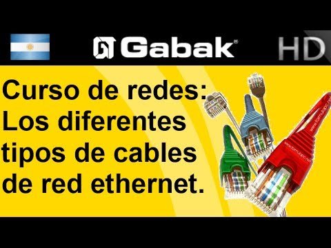 Diferentes tipos de cables ethernet