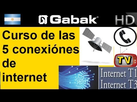Cinco diferentes conexiones de internet