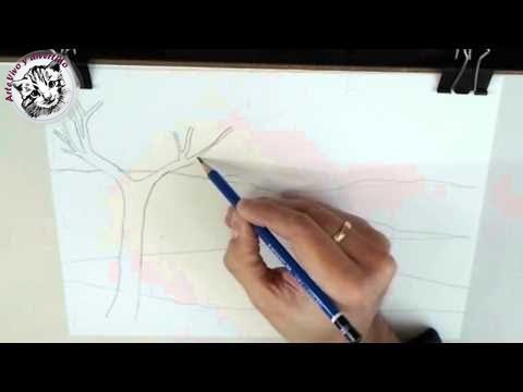 Cómo enseñar a dibujar a niños: Un paisaje I