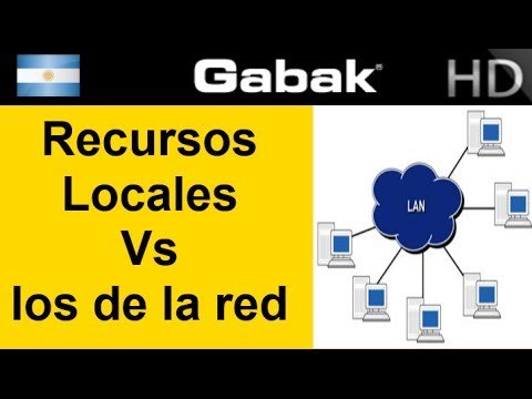 Diferencias entre recursos locales y remotos en una red
