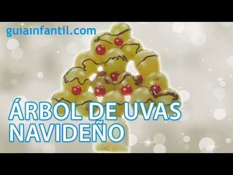Árbol de Navidad con uvas