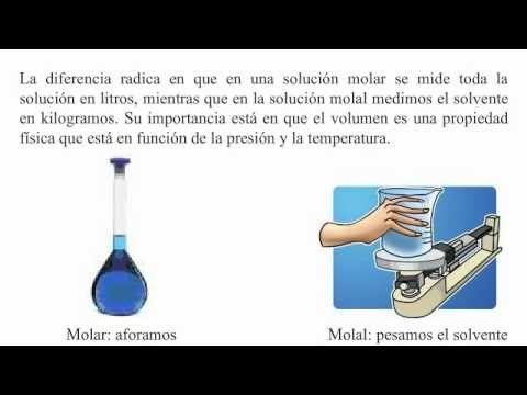 Diferencia entre molaridad y molalidad