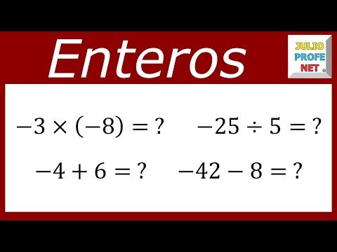 Matemáticas 2º ESO: Operaciones con números enteros
