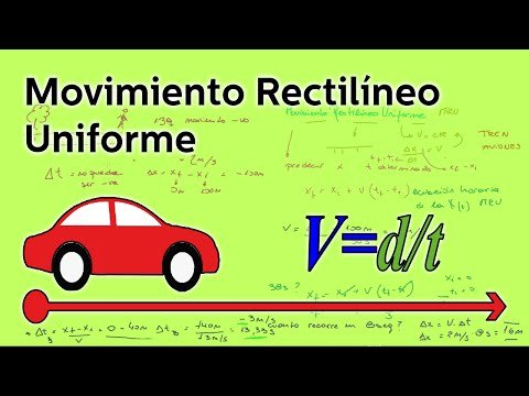Que es el movimiento rectilíneo uniforme 