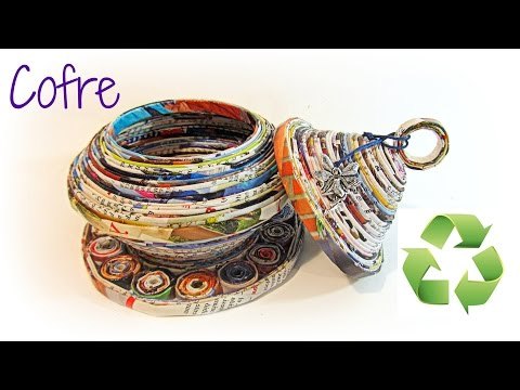 Como hacer un cofre de revistas