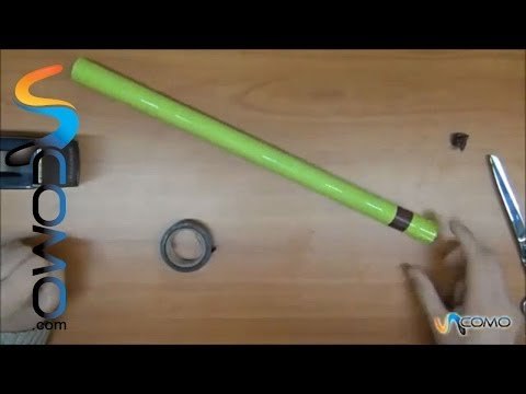 Como hacer una cerbatana de papel
