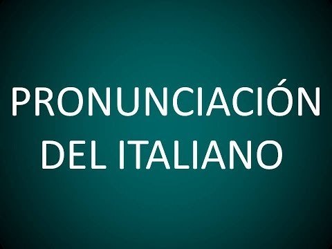 Curso de Italiano. Clase 1