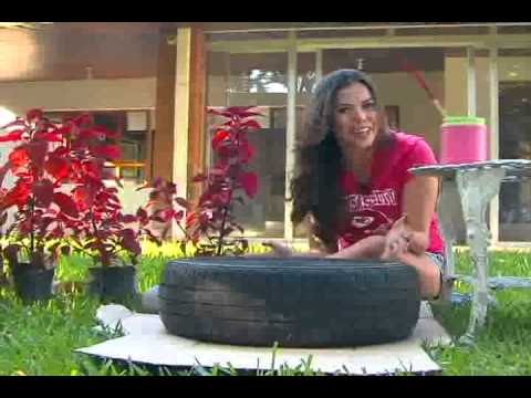 Como hacer una maceta con un neumático