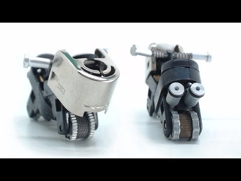 Mini moto con dos encendedores