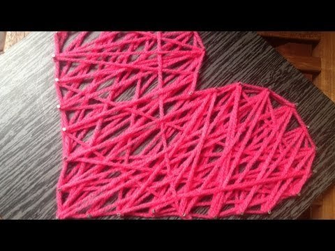 Como hacer un cuadro corazón