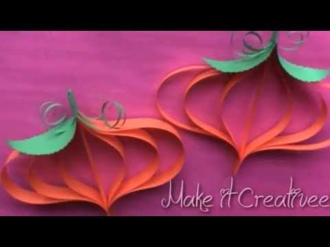 Como hacer calabazas colgantes