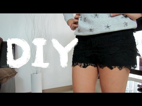 Como hacer Shorts de encaje