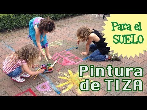 Tiza casera para el suelo
