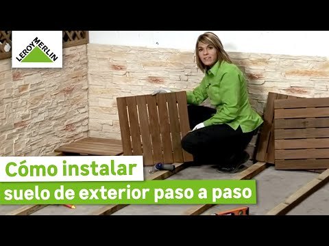 Instalar un suelo de exterior
