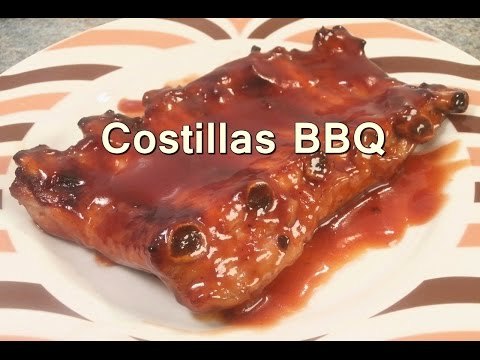 Costillas asadas a la barbacoa
