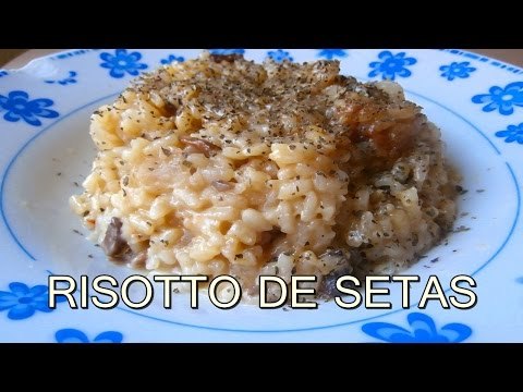 Risotto de setas o champiñones y parmesano