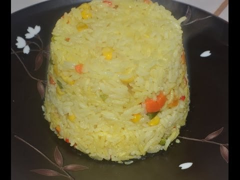 Preparar Arroz amarillo con vegetales