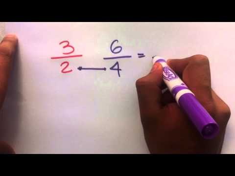 Comparación entre fracciones matemáticas