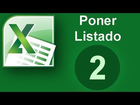 Excel - Crear listado y preparar celdas  (Cap. 2)