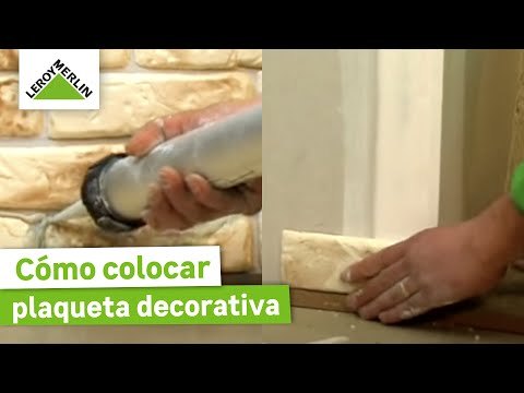 Colocar plaqueta decorativa en interiores