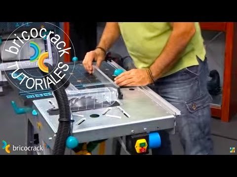 Banco de trabajo para cortar y fresar 